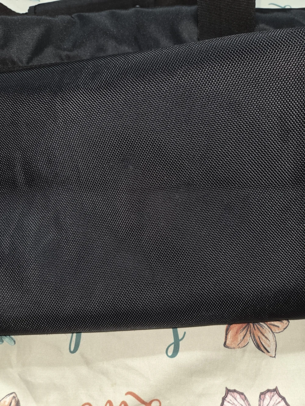 Adidas Men's Black and Gold Logo Tote Bag